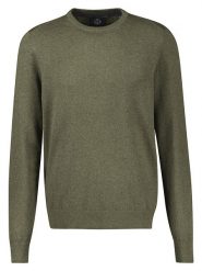 Lerros Sweter w kolorze khaki rozmiar: L. Brązowe swetry męskie Lerros, l, bez wzorów, z bawełny, bez kołnierzyka. Za 159.95 zł.