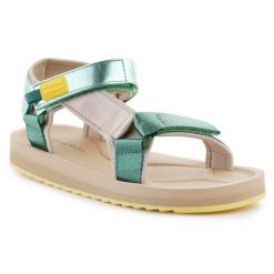 Sandały D.Franklin Forest Neo Strips DFSH361009-GREE zielone. Zielone sandały damskie bez wzorów, bez obcasa. Za 287.72 zł.