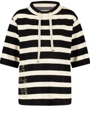 EDITION Bluza w kolorze czarno-kremowym rozmiar: 42. Brązowe bluzy z kapturem damskie EDITION. Za 166.88 zł.