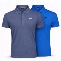 KOMPLET KOSZULEK POLO 4F T-SHIRT MĘSKI ZESTAW 2 SZTUKI M0770. Koszulki polo męskie 4f, m, bez wzorów, z bawełny, bez ramiączek. Za 179.99 zł.