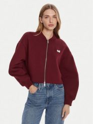 Calvin Klein Jeans Kurtka bomber LV047C524G Bordowy Oversize. Czerwone kurtki męskie Calvin Klein Jeans, m, bez wzorów, z jeansu, bez kaptura. Za 519.99 zł.
