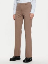 Fransa Spodnie materiałowe 20613528 Brązowy Regular Fit. Brązowe spodnie materiałowe damskie Fransa, bez wzorów, z materiału. Za 119.99 zł.