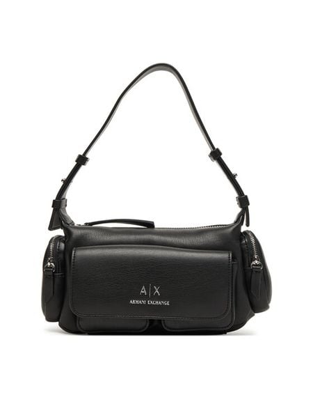 Armani Exchange Torebka XW000405 AF12589 UC001 Czarny. Czarne torebki klasyczne damskie Armani Exchange, bez wzorów, ze skóry, bez dodatków. Za 359.99 zł.