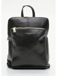 Victor & Hugo Paris Skórzany plecak "Melania" w kolorze czarnym - 27,5 x 24,5 x 9 cm rozmiar: onesize. Czarne plecaki damskie Victor & Hugo Paris, bez wzorów, z materiału. Za 326.32 zł.