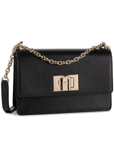 Furla Torebka 1927 1064436 B BAFK ARE Czarny. Czarne torebki klasyczne damskie Furla, bez wzorów, ze skóry, wizytowe, bez kołnierzyka, bez ramiączek. Za 1,049.00 zł.