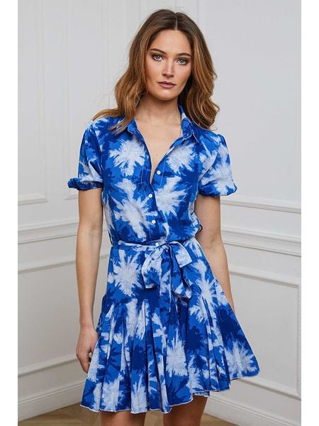 Joséfine Sukienka "Junior" w kolorze niebiesko-błękitnym rozmiar: L. Niebieskie sukienki damskie Joséfine, l, bez wzorów, z tkaniny, bez kołnierzyka, bez ramiączek, mini, rozkloszowane. Za 108.99 zł.