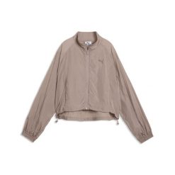 Damska rozpinana kurtka z tkaniny HER o luźnym kroju PUMA. Brązowe kurtki do biegania damskie Puma, bez wzorów, z tkaniny, bez kaptura. Za 269.00 zł.