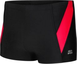 Spodenki pływackie męskie Aqua Speed Logan. Czarne kąpielówki męskie Aqua-Speed, m, bez wzorów, z dzianiny, do pływania. Za 64.90 zł.