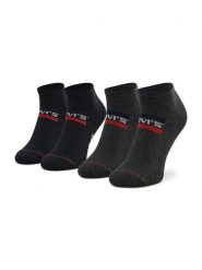 Levi's® Skarpety krótkie 701219507 Czarny. Czarne skarpetki damskie bez wzorów, z materiału. Za 39.99 zł.