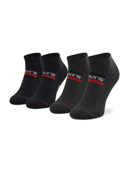 Levi's® Skarpety krótkie 701219507 Czarny. Czarne skarpetki damskie bez wzorów, z materiału. Za 39.99 zł.