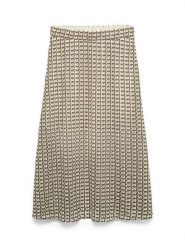 Vero Moda Spódnica w kolorze beżowo-szarobrązowym rozmiar: S. Brązowe spódniczki damskie Vero Moda, s, bez wzorów, z podwyższonym stanem, midi. Za 116.32 zł.