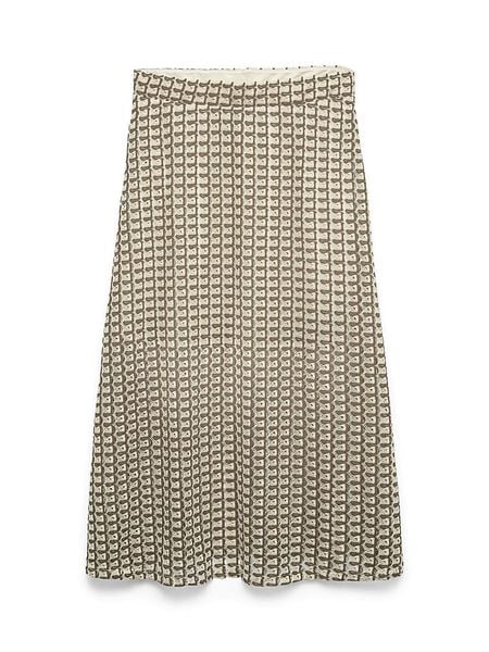 Vero Moda Spódnica w kolorze beżowo-szarobrązowym rozmiar: S. Brązowe spódniczki damskie Vero Moda, s, bez wzorów, z podwyższonym stanem, midi. Za 107.37 zł.