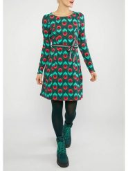 Blutsgeschwister Sukienka w kolorze zielonym rozmiar: L. Zielone sukienki damskie Blutsgeschwister, na co dzień, l, bez wzorów, z bawełny, bez kołnierzyka, bez ramiączek, midi, proste. Za 139.20 zł.