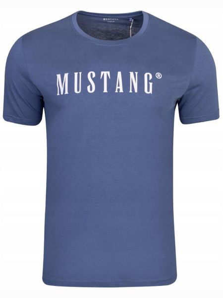 KOSZULKA męska MUSTANG t-shirt sportowa czarna bawełniana X. Niebieskie t-shirty męskie Mustang, l, z bawełny, bez ramiączek. Za 59.00 zł.