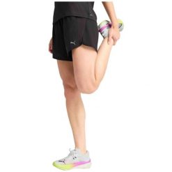 Spodenki do biegania damskie PUMA Run Velocity 5". Czarne szorty damskie Puma, bez wzorów, z materiału, sportowe. Za 129.99 zł.