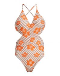 Jednoczęściowy strój kąpielowy dla Kobiety MINI HULA WRAP HL Brązowy. Brązowe stroje jednoczęściowe damskie Roxy, xl, bez wzorów. Za 359.99 zł.