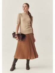 TATUUM Spódnica "Brimi" w kolorze karmelowym rozmiar: M. Brązowe spódniczki damskie Tatuum, m, bez wzorów, midi. Za 172.89 zł.