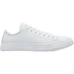 Buty sportowe Converse Chuck Taylor All Star Leather. Białe buty sportowe na co dzień damskie Converse, bez wzorów, ze skóry. Za 490.00 zł.