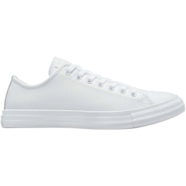 Buty sportowe Converse Chuck Taylor All Star Leather. Białe buty sportowe na co dzień damskie Converse, bez wzorów, ze skóry. Za 490.00 zł.