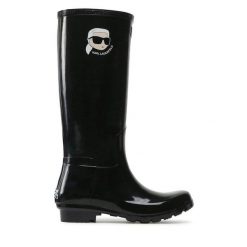 Kalosze KARL LAGERFELD. Czarne kalosze damskie Karl Lagerfeld, bez wzorów. Za 559.99 zł.