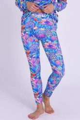 Legginsy termoaktywne – Jak wysokie? Damskie. Niebieskie bielizna termoaktywna damska OOSC, s, bez wzorów, z materiału. Za 269.99 zł.