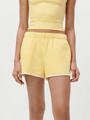 LeGer Szorty dresowe "Drew" w kolorze żółtym rozmiar: 44. Żółte szorty damskie LeGer, bez wzorów, z dresówki. Za 78.99 zł.