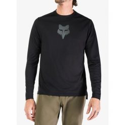 Bluza rowerowa męska Fox Ranger LS Jersey Fox Head. Niebieskie bluzy bez kaptura męskie FOX, bez wzorów, z jersey, sportowe, bez kołnierzyka, bez ramiączek. Za 219.99 zł.