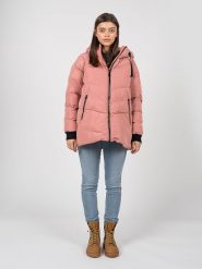 Geox Kurtka "Hoara" | W2628N T2941 | Kobieta | Różowy. Czerwone kurtki damskie Geox, bez wzorów, z poliesteru, z kapturem. W wyprzedaży za 599.00 zł.
