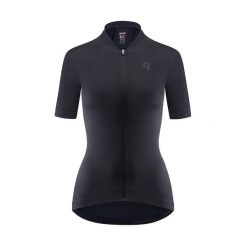 Koszulka rowerowa damska Quest Racing Aero. Czarne topy sportowe damskie Quest, na lato, l, bez wzorów, z elastanu, bez ramiączek. Za 319.99 zł.