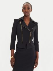Elisabetta Franchi Marynarka GI-100-46E2 Czarny Slim Fit. Czarne marynarki i żakiety damskie Elisabetta Franchi, bez wzorów, z syntetyku. Za 2,209.00 zł.
