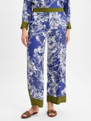 Emily van den Bergh Spodnie typu culottes Kobiety wiskoza niebieski|zielony, 40. Niebieskie spodnie materiałowe damskie Emily van den Bergh, bez wzorów, z tkaniny, wakacyjne. Za 599.95 zł.