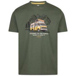 T-shirt Trespass Tokso. Zielone t-shirty męskie Trespass, m, bez wzorów, z bawełny, bez kołnierzyka. Za 87.95 zł.