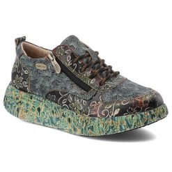 Zielone Sneakersy Laura Vita Eleganckie Sportowe Obuwie Damskie. Zielone buty sportowe na co dzień damskie Laura Vita, z aplikacjami. Za 365.99 zł.