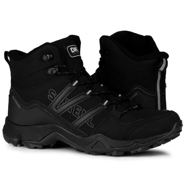 Buty męskie trekkingowe zimowe DK SPIRIT HIGH. Czarne buty trekkingowe męskie DK, na zimę, bez zapięcia. Za 199.00 zł.