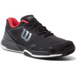 Buty WILSON - Rush Pro 2.5 2019 Clay Court WRS325240 Black/Ebony/Wilson Red. Czarne buty sportowe na co dzień męskie Wilson, z materiału, bez zapięcia, tenisowe. W wyprzedaży za 349.00 zł.