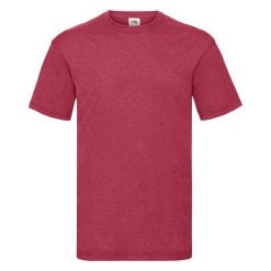 T-shirt Fruit Of The Loom Valueweight Adult Red Jaspeado. Białe t-shirty damskie Fruit of the Loom, bez wzorów, z bawełny, bez kołnierzyka. Za 150.99 zł.