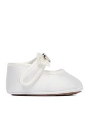 Guess Baleriny CEO-CM250408-5 Biały. Białe baleriny dziewczęce Guess, z aplikacjami, z materiału. Za 79.99 zł.