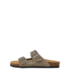 Sandały damskie Pepe Jeans Oban. Brązowe sandały damskie Pepe Jeans, bez wzorów, z jeansu, bez obcasa. Za 284.60 zł.