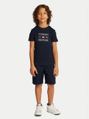 Tommy Hilfiger T-Shirt KB0KB09538 D Granatowy Regular Fit. Niebieskie t-shirty chłopięce Tommy Hilfiger, bez wzorów, z bawełny, bez ramiączek. Za 69.99 zł.