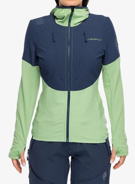 Bluza z kapturem damska La Sportiva Session Tech Hoody. Zielone bluzy z kapturem damskie La Sportiva, l, z materiału. Za 599.49 zł.