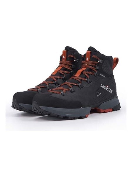 DACHSTEIN Skórzane botki turystyczne "SF Trek Guide" w kolorze antracytowym rozmiar: 43. Czarne buty zimowe męskie Dachstein, z materiału, bez zapięcia. Za 299.50 zł.