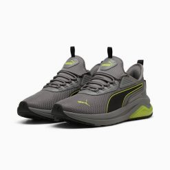 Puma Buty Amplifier 39686738. Szare buty sportowe na co dzień męskie Puma, z dzianiny, bez zapięcia, trekkingowe. Za 231.99 zł.