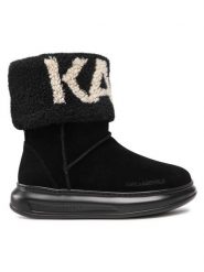 KARL LAGERFELD Śniegowce KL44552 Czarny. Czarne śniegowce damskie Karl Lagerfeld, ze skóry. Za 629.99 zł.