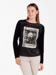 KEY LARGO Koszulka "Sporty" w kolorze czarnym rozmiar: M. Czarne bluzki damskie KEY LARGO, m, bez wzorów, sportowe, bez kołnierzyka, bez ramiączek. Za 89.45 zł.