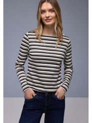 Street One Koszulka w kolorze granatowo-szarobrązowym rozmiar: 46. Brązowe t-shirty damskie Street One, bez wzorów, z bawełny, bez kołnierzyka. Za 92.64 zł.