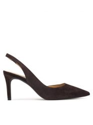 MICHAEL Michael Kors Czółenka Alina Flex Sling Pump 40R4HNMP1S Brązowy. Brązowe czółenka damskie MICHAEL Michael Kors, bez wzorów, ze skóry, bez obcasa. Za 629.99 zł.