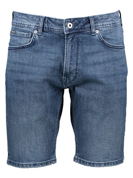 Pepe Jeans Bermudy dżinsowe "Stanley" w kolorze niebieskim rozmiar: W36. Niebieskie szorty męskie Pepe Jeans, z aplikacjami, z jeansu, klasyczne. Za 152.98 zł.