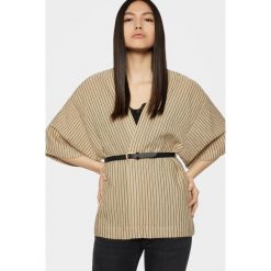 Parfois - Sweter. Brązowe kardigany damskie Parfois, uniwersalny, bez wzorów, z dzianiny. Za 119.90 zł.