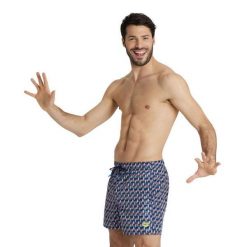 Spodenki kąpielowe męskie szorty kąpielówki na basen plażę Arena Printed. Czerwone kąpielówki męskie Arena, m, bez wzorów, do pływania. Za 119.99 zł.