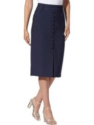 Heine Spódnica w kolorze granatowym rozmiar: 38. Niebieskie spódniczki damskie Heine, bez wzorów, midi. Za 126.99 zł.